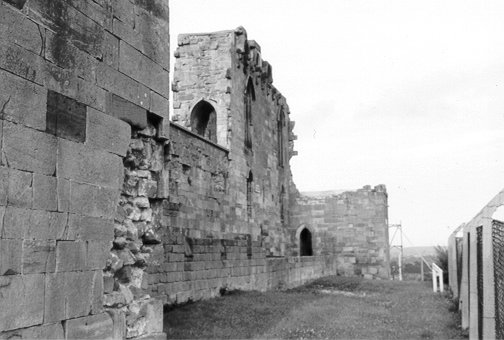 Stafford Castle circa 1984, mounted upon the earthworks of an impressive Norman Fort.