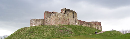 Stafford Castle, view from eastern earthworks