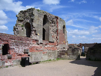 Interior of Stafford Castle, open to visitors every day except Mondays. Stafford Castle, interior