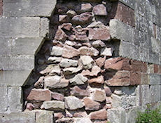 Stafford Castle exposed tower