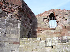 Stafford Castle old west wall