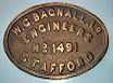 Bagnall Engine Plate