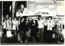 Staffordshire General Infirmary, Staff outside coach circa 1982